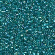 Miyuki delica Beads 11/0 - Transparent caribbean teal ab DB-1248